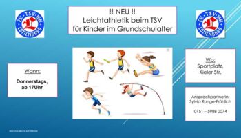 Leichtathletik für Kinder - TSV-Lütjenburg